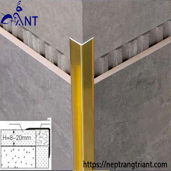 Nẹp V Nhôm Ốp Góc 90 độ