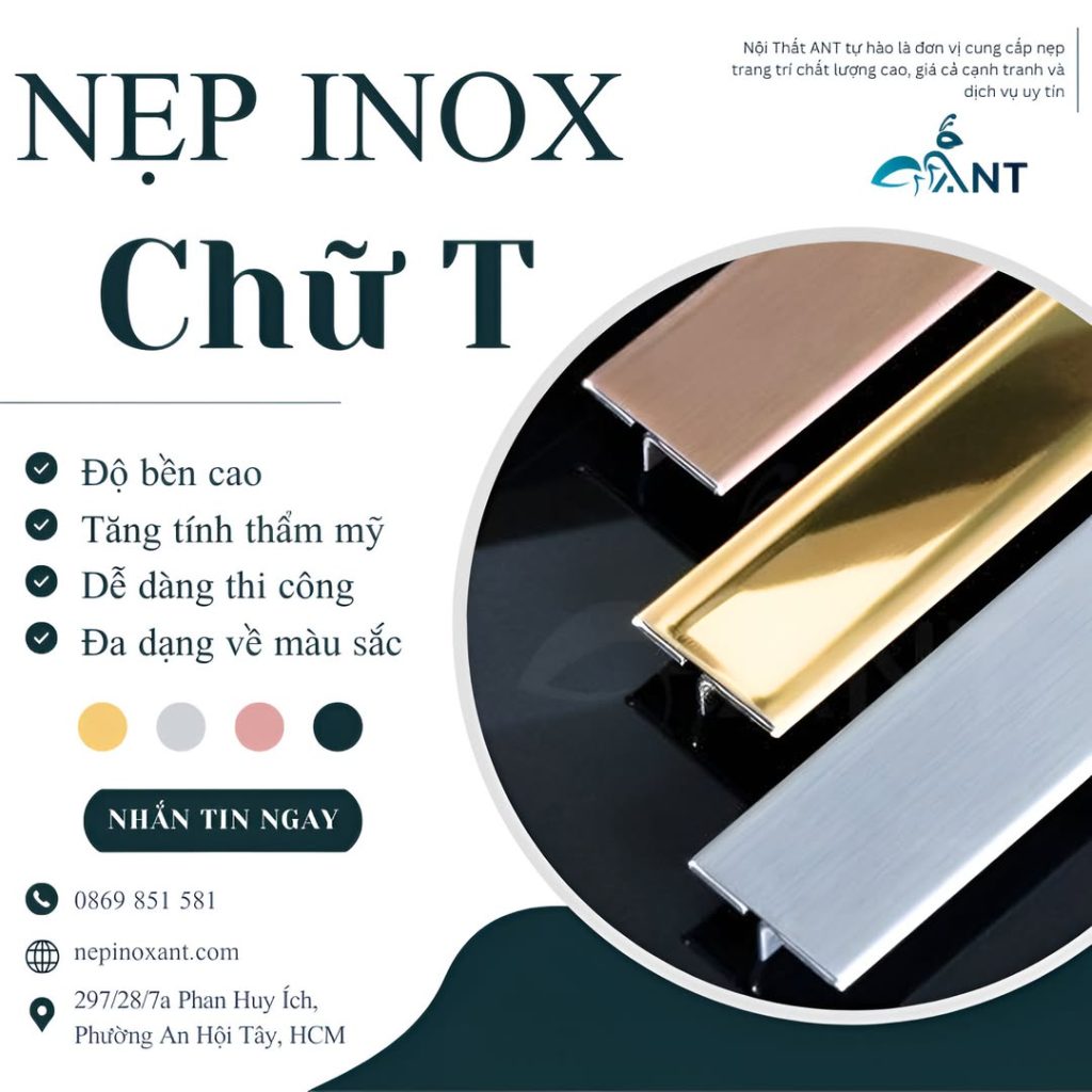 Nẹp chữ T inox 304