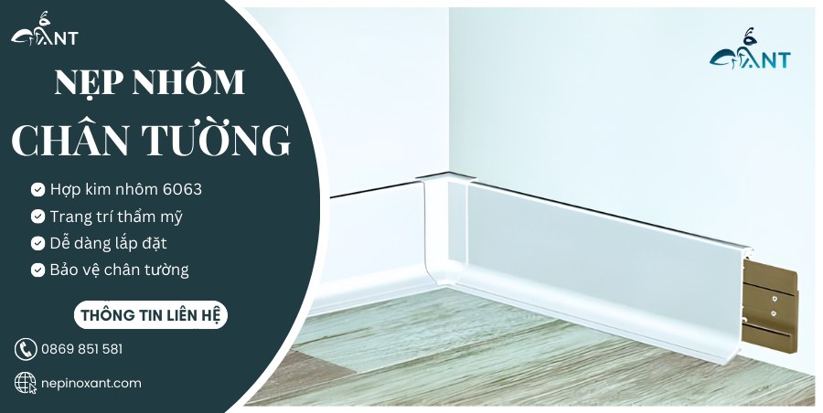 Nẹp Nhôm Len Chân Tường