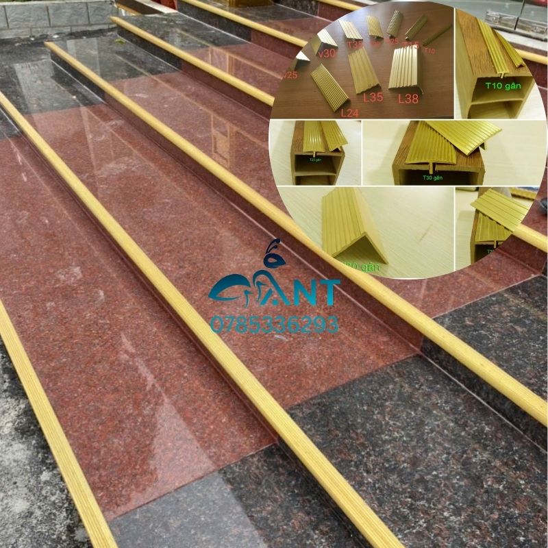 Nẹp Đồng Chống Trượt Tam Cấp