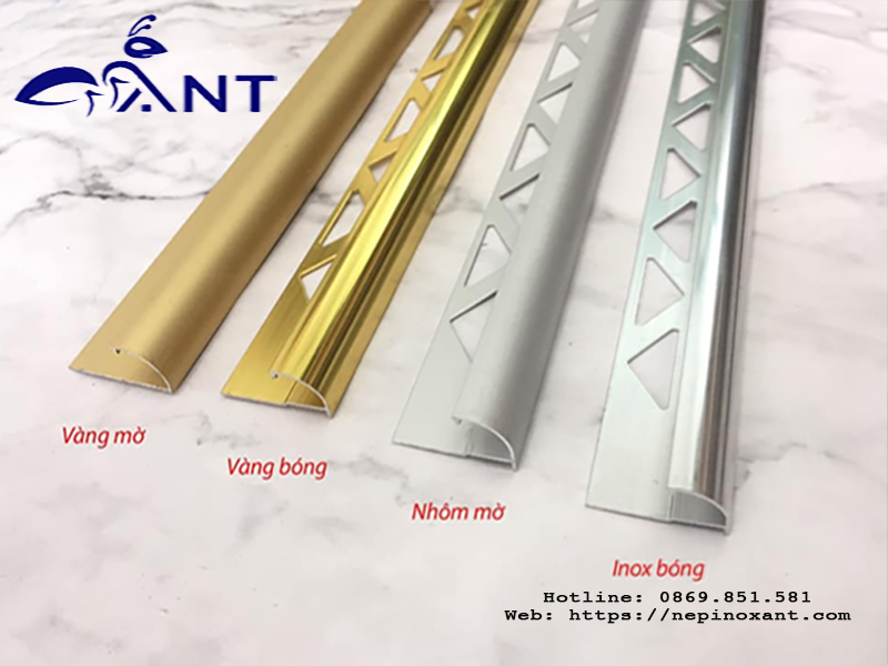 Nẹp nhôm góc tròn YC10