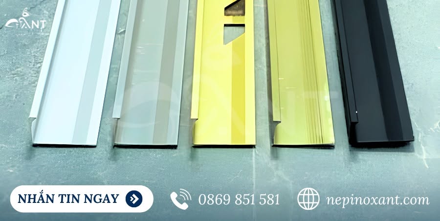 Nẹp nhôm kết thúc gạch YL10 2 Nẹp nhôm kết thúc gạch YL10