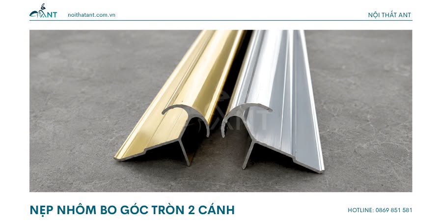 Nẹp nhôm ốp góc gạch MY10 2 Nẹp nhôm ốp góc gạch MY10