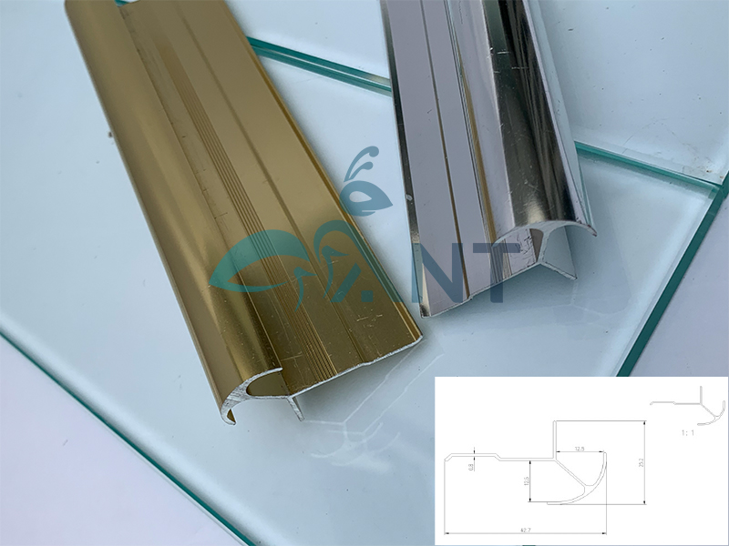 Nẹp nhôm ốp góc gạch MY12 3 Nẹp nhôm ốp góc gạch MY12