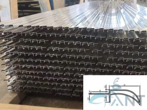 Nẹp nhôm ngắt nước mưa lưỡi 3cm