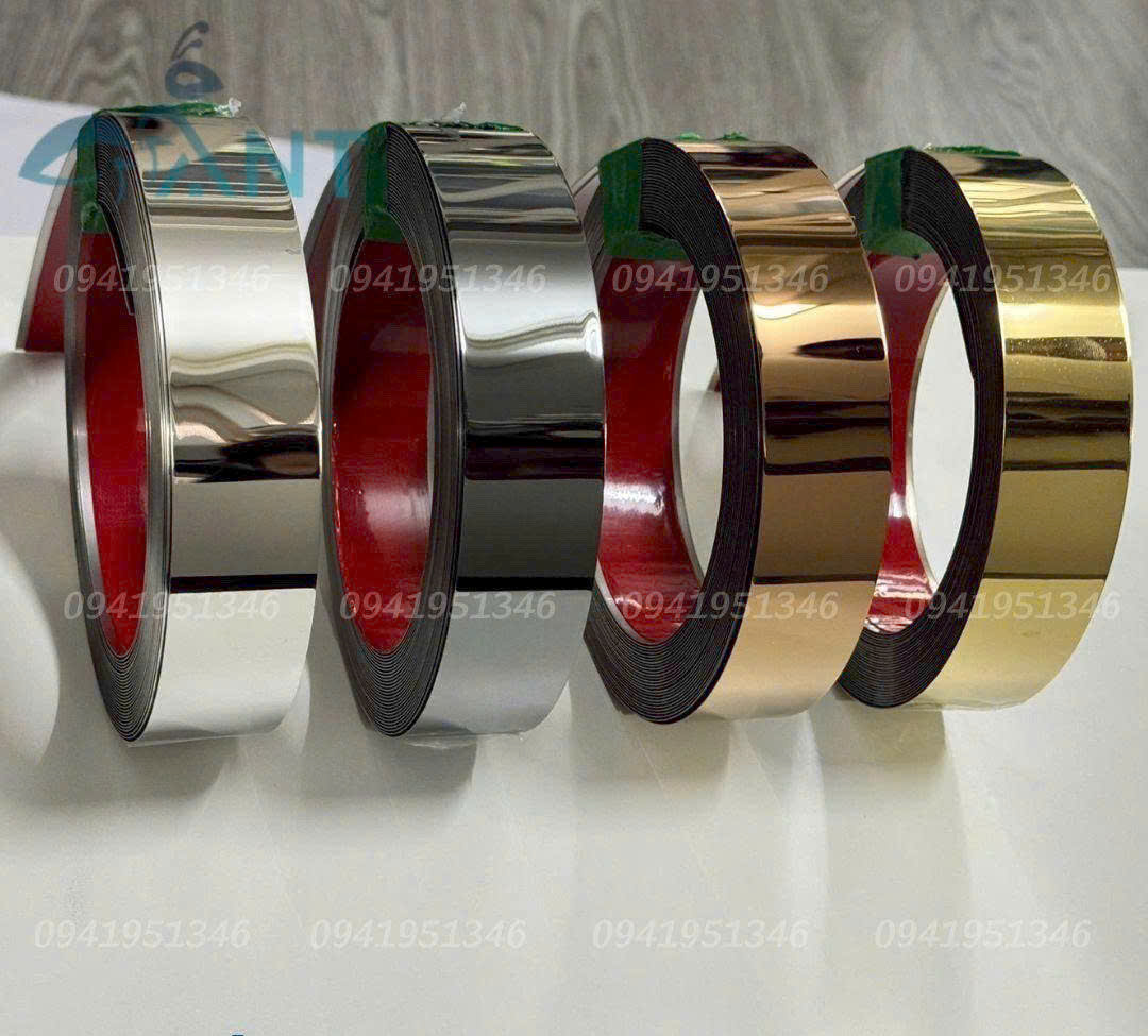 Cuộn la inox có sẵn keo bản 3cm