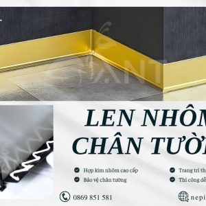 Len Nhôm Chân Tường