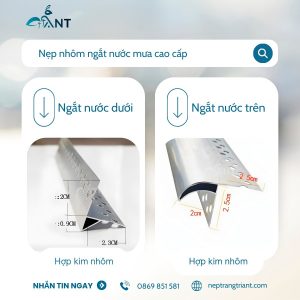 Nẹp Ngắt Nước Mưa Nhôm