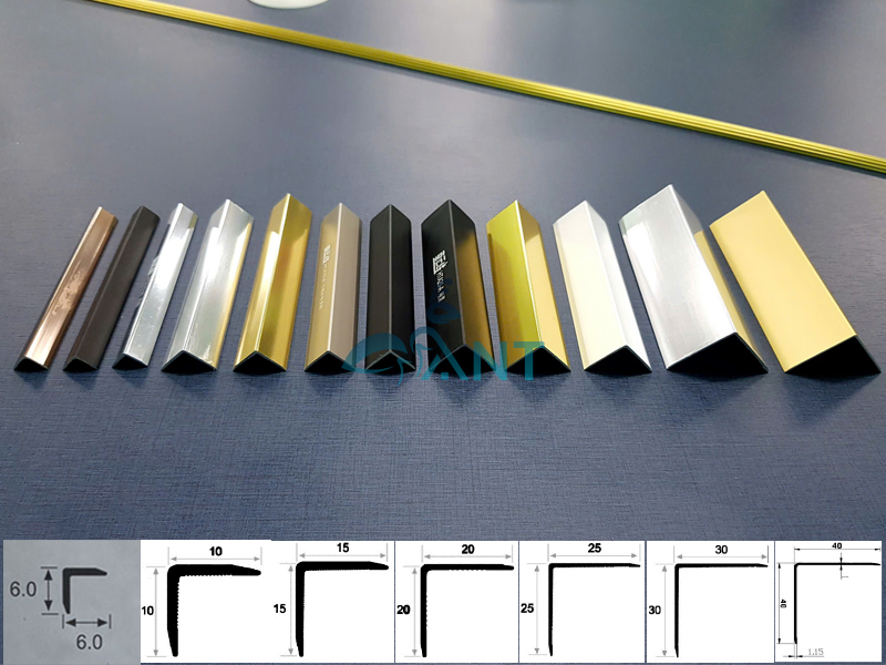 Kích thước Nẹp Nhôm Chữ V