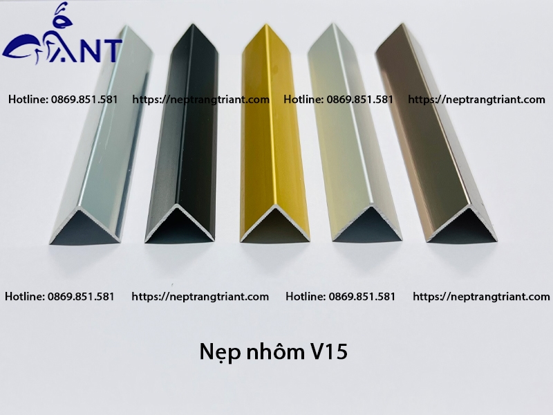 Nẹp nhôm V15 1 Nẹp nhôm V15
