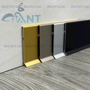 Thanh len chân tường nhôm cao 8cm loại gài