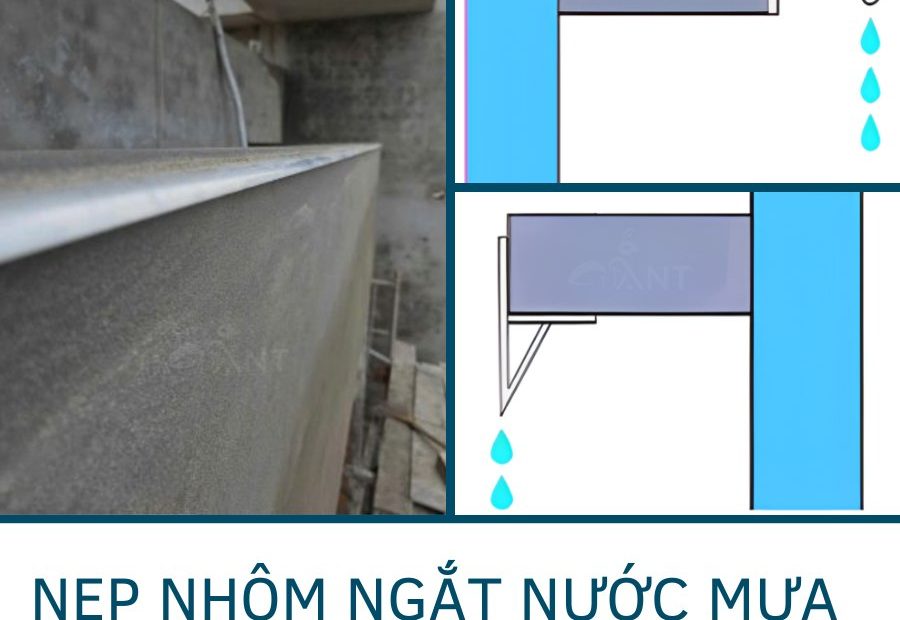 Nẹp chỉ ngắt nước ban công