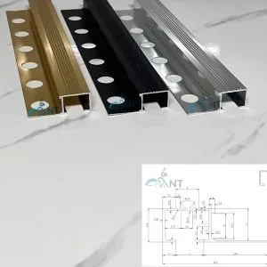 Nẹp nhôm chống trơn gạch P20