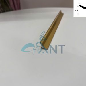 Nẹp nhôm ốp góc trong MC6.8 vàng bóng